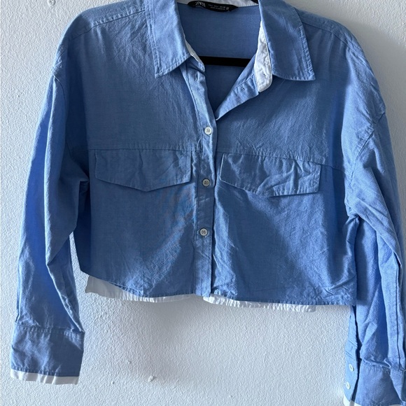 Zara Light Blue Shirt - Picture 2 of 4